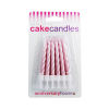 Pearlescent Spiral Candles Pack of 12 - Pink