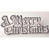 Silver Plastic Merry Christmas Motto