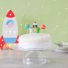 Smiling Faces Space Cake Candles