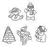 Patchwork Cutter & Embosser Santa and Snowman