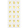 Gold Stag Gift Bags with Ties Pack of 20