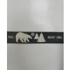 Grey Polar Bear Christmas Ribbon 25mm