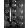 Bite Sized Rose Hearts Chocolate Mould