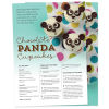 Chocolate Panda Cupcake Project Sheets