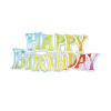Multicoloured Plastic Happy Birthday Motto