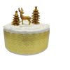 Gold Stag Resin Cake Topper