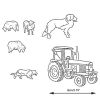 Patchwork Cutter & Embosser Tractor, Sheep and Dog