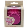 Baked With Love Foil Baking Cases Pink Pk 50