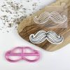 LissieLou Moustache with Lines Cutter & Embosser