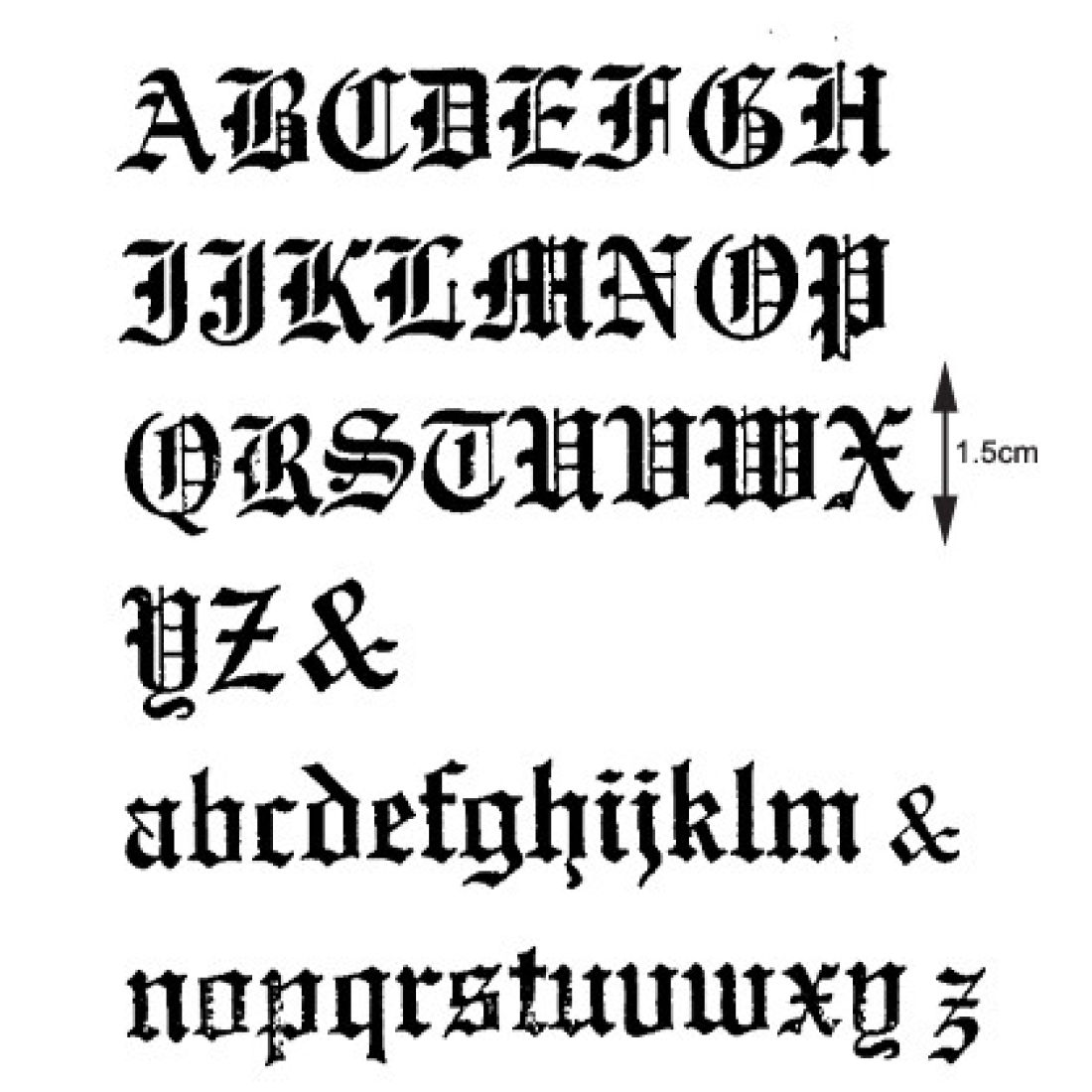 Patchwork Cutter & Embosser Old English Alphabet | Squires Kitchen Shop