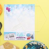 Sweet Stamp Blank Canvas Hexagon Blank Topper