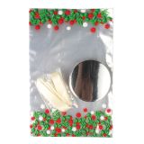 Holly Cupcake Bags with Ties Pack of 12