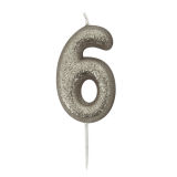 Glitter Number Candles