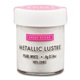 Sweet Sticks Edibleart Metallic Lustre Pearl White