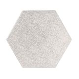 Silver Drum 1/2 Inch Thick Hexagonal 8 Inch