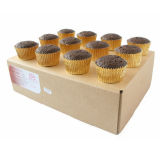 Ready to Decorate Chocolate Cupcakes 24 Large in Silver Cases