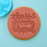 Sweet Stamp Thankful Grateful Blessed Cupcake Embosser