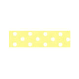 Dotty Satin Ribbon Yellow 25mm