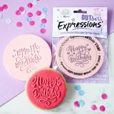 Sweet Stamp OUTboss Expressions Hearts Happy Birthday