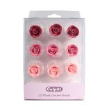 20mm Pink Ombre Sugar Roses- 12 piece