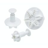 Sweetly Does It Set of 3 Snowflake Fondant Plunger Cutters