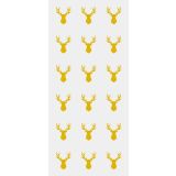 Gold Stag Gift Bags with Ties Pack of 20
