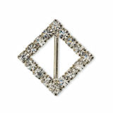 Small Diamante Diamond Ribbon Buckle Pack of 10