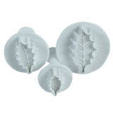 PME Veined Holly Leaf Plunger Cutters Set of 3