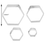 TinkerTech Hexagon Cutters Set of 4