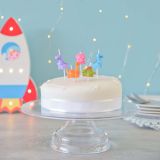 Smiling Faces Dinosaur Cake Candles
