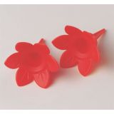 Single Plastic Candle Holders - Red