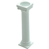 PME Grecian White Pillars 7.5cm (3")