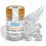 SK Designer Metallic Lustre Dust Silver Sparkles 5g