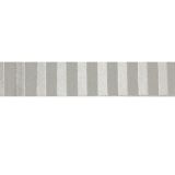 Satin Stripes Ribbon Silver 25mm