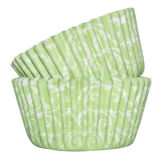 SK Cupcake Cases Baroque Green Pack of 36