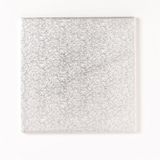 Silver Drum 1/2 Inch Thick Square 6 Inch - Pack of 5