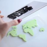 Sweet Stamp World Map Embossing Elements