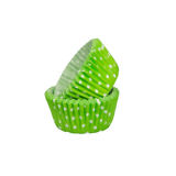 SK Mini Cupcake Cases Polka Dot Fresh Green Pack of 50