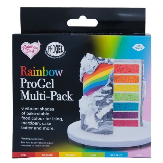 Rainbow ProGel Professional Food Colour Multipack