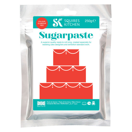 SK Sugarpaste Glamour Red 250g