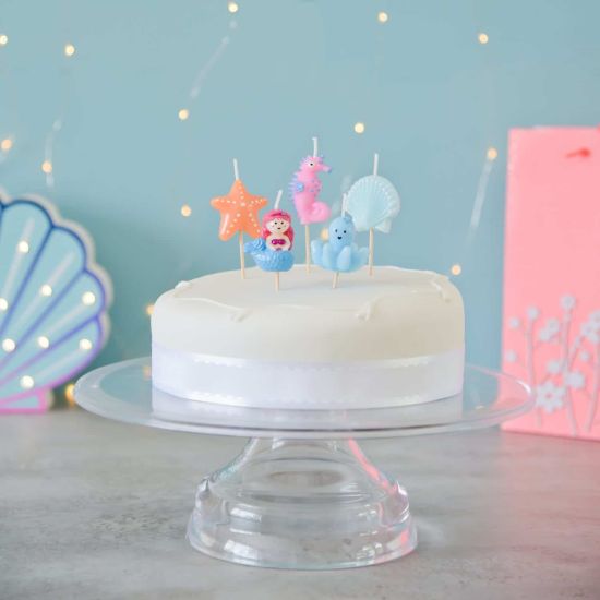 Smiling Faces Under the Sea Cake Candles