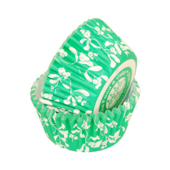 SK Cupcake Cases Mistletoe Leaf Green - Bulk Pack of 360