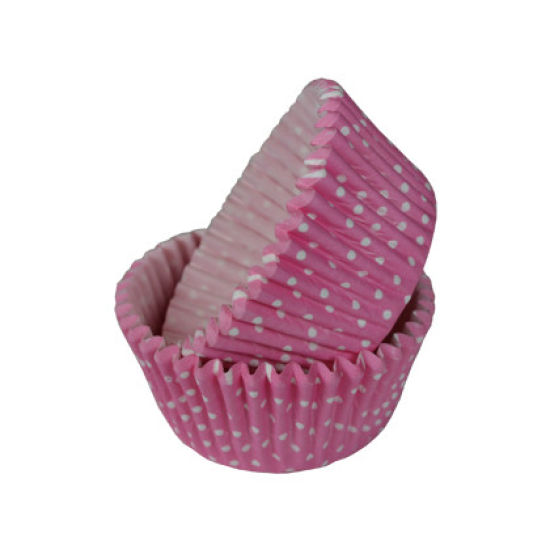 SK Cupcake Cases Polka Dot Pastel Pink Pack of 36