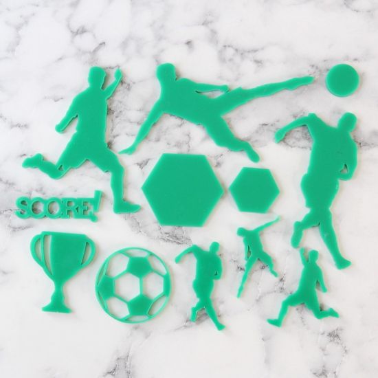 Sweet Stamp Score! Football Embossing Elements