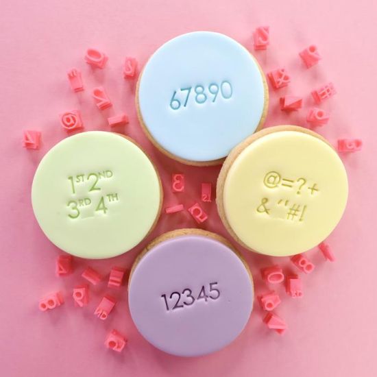 Sweet Stamp Embosser Mini Message Add-Ons Numbers & Symbols Modern