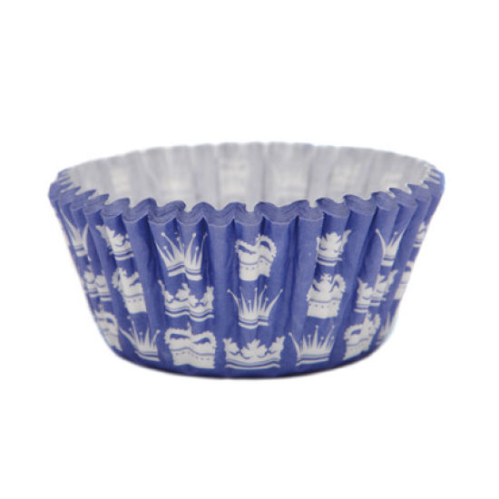 SK Cupcake Cases Crown Blue Pack of 36