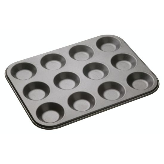 MasterClass Non-Stick 12 Hole Shallow Baking Pan