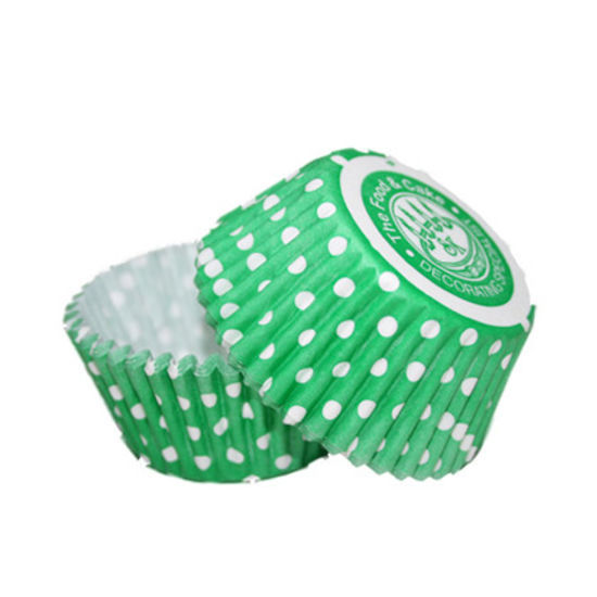 SK Cupcake Cases Dotty Green - Bulk Pack of 360