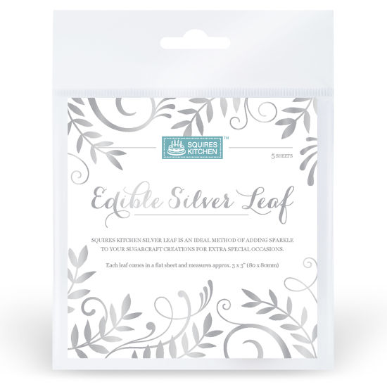 SK Edible Silver Leaf Book of 5 Sheets