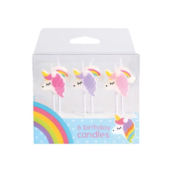 Unicorn & Rainbow Birthday Candles